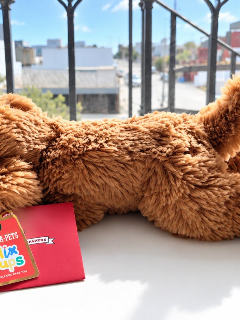FAO Schwarz Adopt-A-Pets Mix Pups Brown Plush Dog Stuffed Animal - Picture 4 of 9